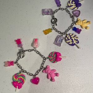 Colorful Candy-Themed Kids Charm Bracelet